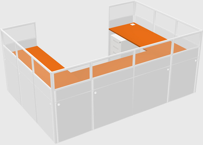 Cabine en u