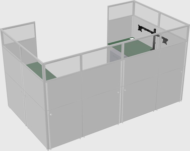 Cabine en u