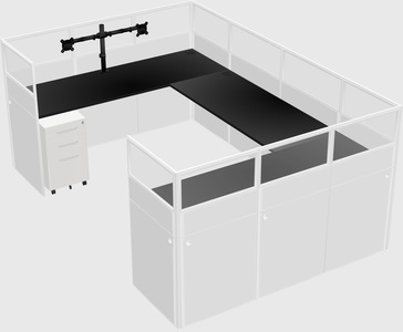 Cabine en u