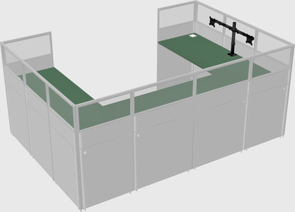 Cabine en u