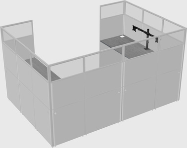 Cabine en u