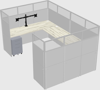Cabine en u
