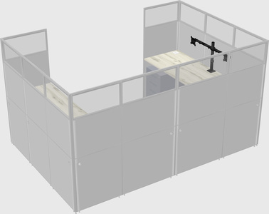 Cabine en u