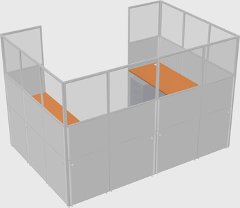 Cabine en u