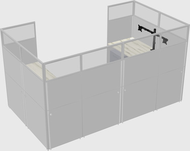 Cabine en u