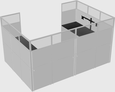 Cabine en u