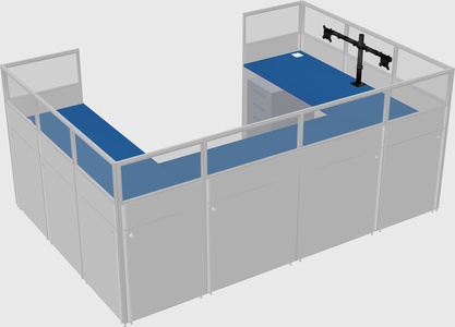 Cabine en u