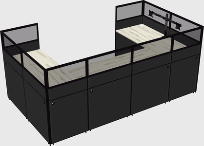 Cabine en u