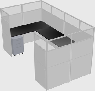 Cabine en u