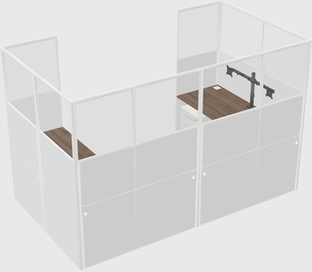 Cabine en u