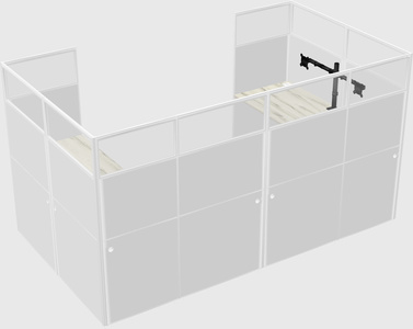 Cabine en u