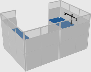 Cabine en u