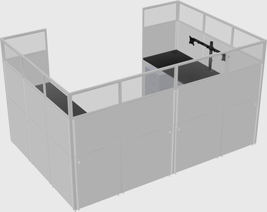 Cabine en u