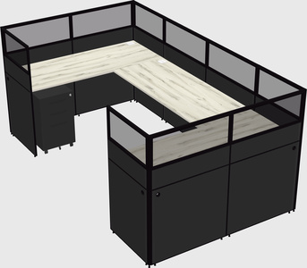 Cabine en u
