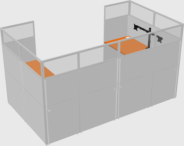 Cabine en u