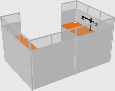 Cabine en u