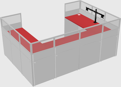 Cabine en u