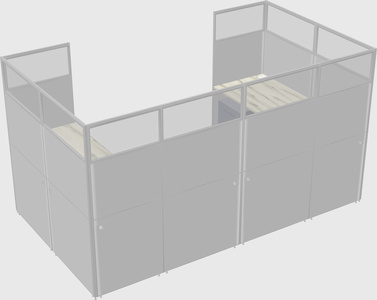 Cabine en u
