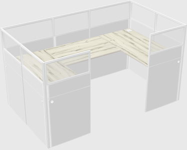 Cabine en u