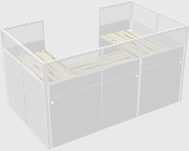 Cabine en u