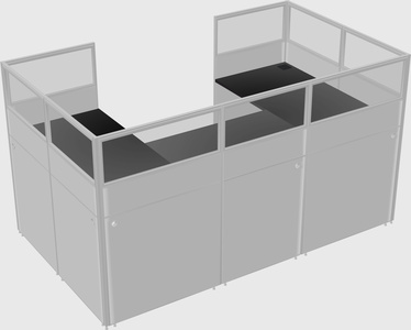 Cabine en u