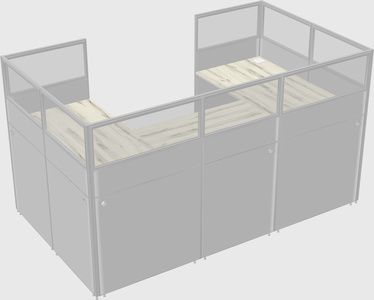 Cabine en u