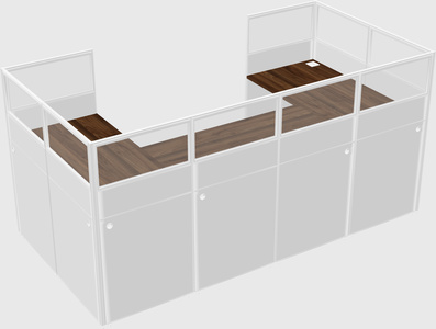 Cabine en u