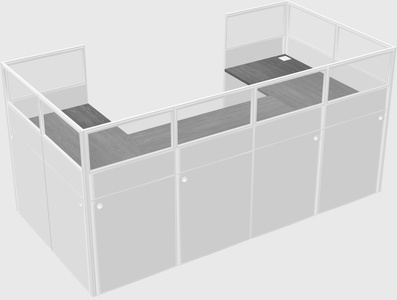 Cabine en u