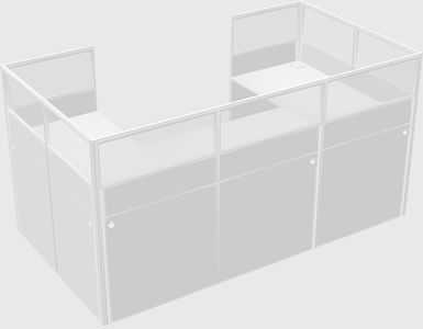 Cabine en u