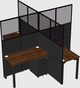 Quad office cubicles