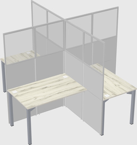 Quad office cubicles