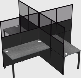 Quad office cubicles