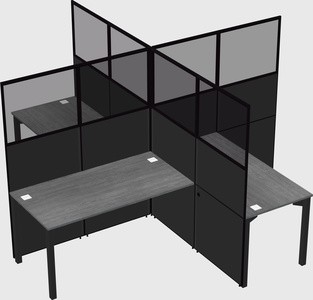 Quad office cubicles