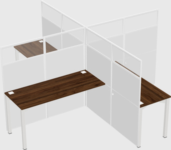 Quad office cubicles