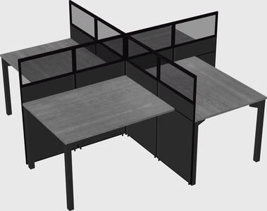 Quad office cubicles