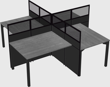 Quad office cubicles