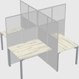 Quad office cubicles