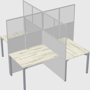 Quad office cubicles