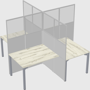 Quad office cubicles