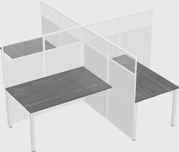 Quad office cubicles