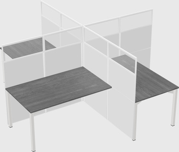 Quad office cubicles