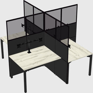 Quad office cubicles