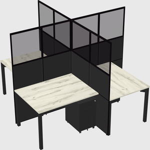 Quad office cubicles