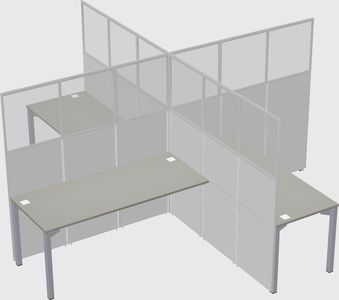 Quad office cubicles