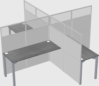 Quad office cubicles