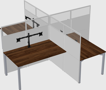 Quad office cubicles