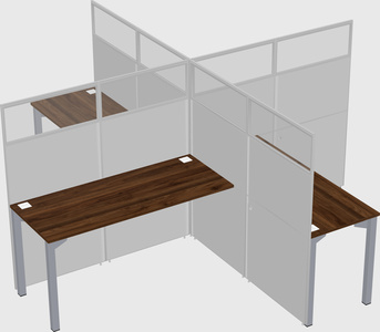 Quad office cubicles