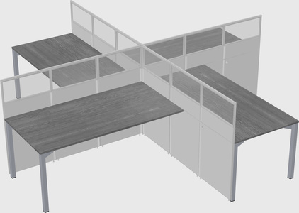 Quad office cubicles