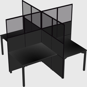 Quad office cubicles