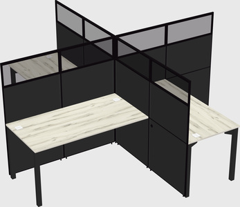 Quad office cubicles